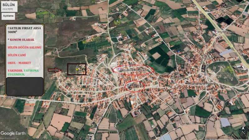 AFYON ÜÇOK EMLAKTAN SÜLÜN / GÜLTEPE DE SATILIK YATIRIMA UYGUN ARSA