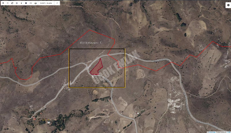 AFYON ÜÇOK EMLAKTAN BÜYÜKKALECİK KOCATEPE MEVKİNDE   3.383M² SATILIK TARLA