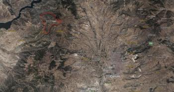 GÜVENAY - ÇORUM MERKEZ  ACIPINAR KÖYÜ 5 ,754 m2 SATILIK TARLA 