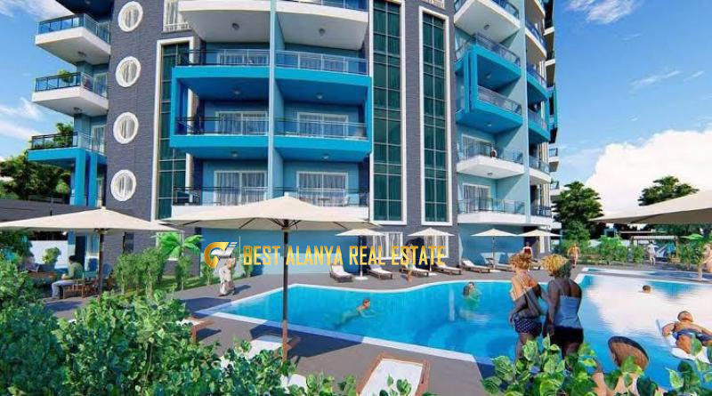 BLUE TOWER 1+1 FULL EŞYALI KİRALIK DAİRE ANTALYA ALANYA MAHMUTLAR
