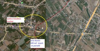 SAZLICA   MERKEZDE 639 M2  SATILIK ARSA