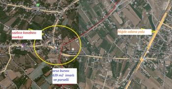 SAZLICA   MERKEZDE 639 M2  SATILIK ARSA