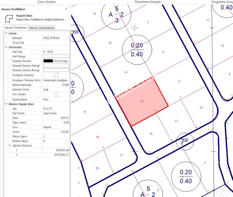 CUMHURİYET MAHALLESİ 930,37 M2 SATILIK ARSA