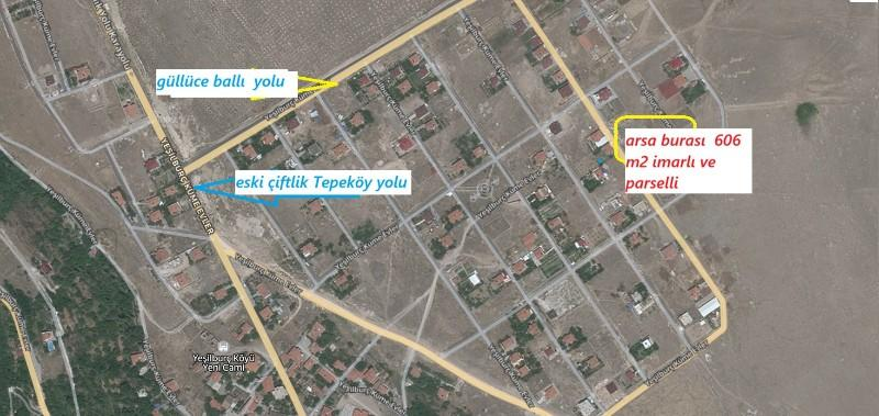 YEŞİL BURÇ YENİ MAH. 605 M2 SAT İMARLI PARSELLİ ARSA