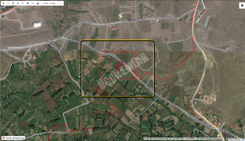 AFYON ÜÇOK EMLAKTAN DEĞİRMENAYVALI/ KURTULUŞ DA SATILIK YOLA SIFIR 680M² TARLA