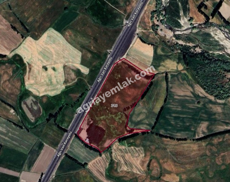 HAVAALANININ YANINDA AĞRI HAMUR YOLUNA SIFIR 10.000 M2 SATILIK İMARLI ARSA