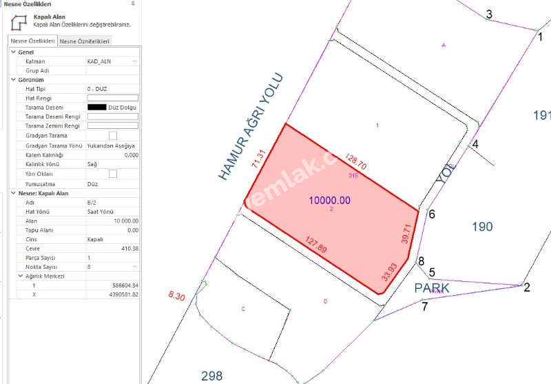 HAVAALANININ YANINDA AĞRI HAMUR YOLUNA SIFIR 10.000 M2 SATILIK İMARLI ARSA
