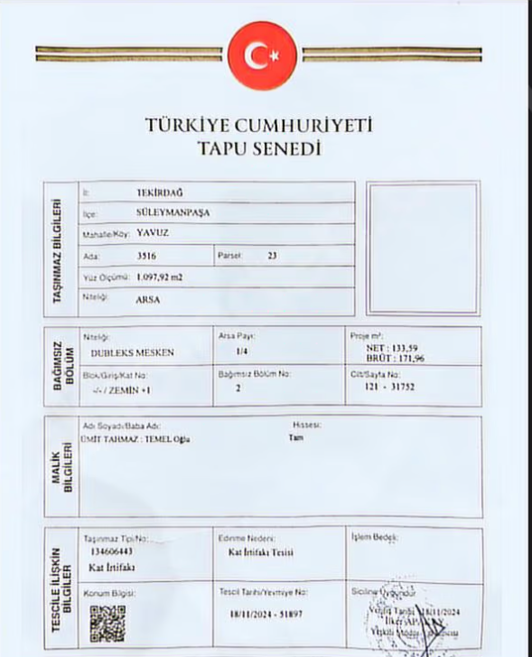 KOMPLE VİLLA SİTESİ SATILIK TAPU SAHİBİ PERTA EMLAK ÜMİT TAHMAZ