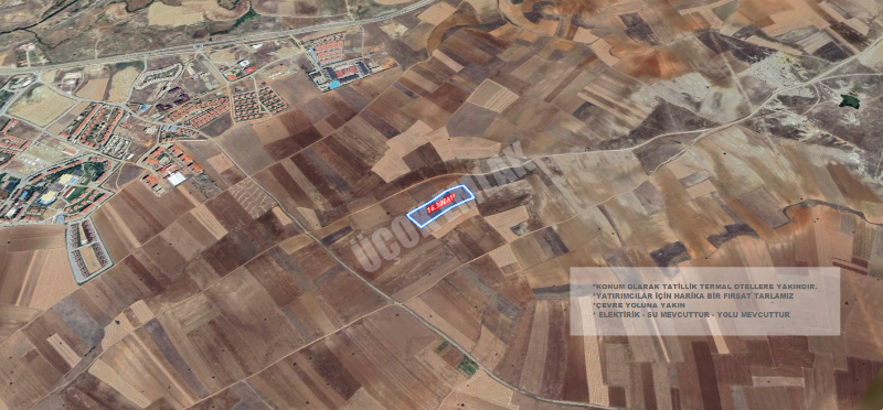 AFYON ÜÇOK EMLAKTAN İHSANİYE YAYLABAĞINDA 16.300M² YATIRIMA UYGUN SATILIK TARLA 