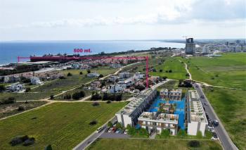 Kıbrıs İskele Long Beach Bölgesinde Ayrıcalıklı Yaşam Sunan Taşınmaya Hazır Satılık 2+1 Penthouse Daireler