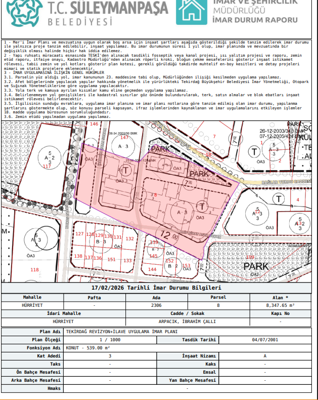 HÜRRİYET KELEPİR ARSA TAPU SAHİBİ PERTA EMLAK ÜMİT TAHMAZ