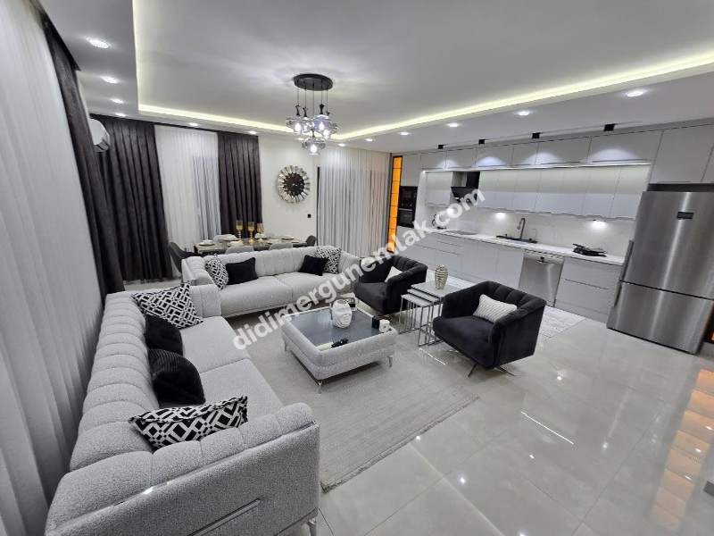 DİDİM EFELER MAHALLESİNDE TAM MÜSTAKİL HAVUZLU OTOPARKLI EŞYALI 4+1  SATILIK SIFIR  LÜKS VİLLA   