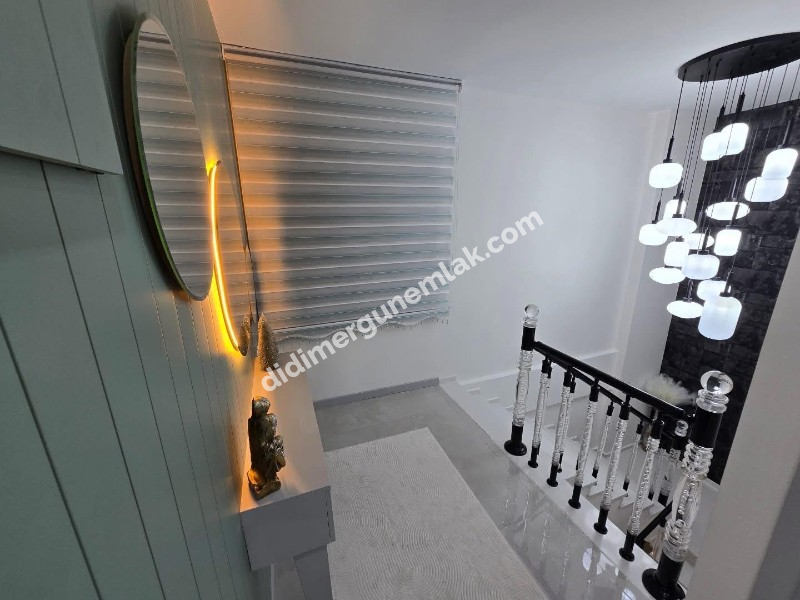 DİDİM EFELER MAHALLESİNDE TAM MÜSTAKİL HAVUZLU OTOPARKLI EŞYALI 4+1  SATILIK SIFIR  LÜKS VİLLA   