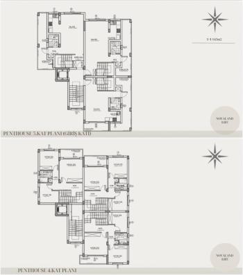 Mağusa Çanakkale'de % 30 Peşinatla SATILIK 3+1 DUBLEKS PENTHOUSE
