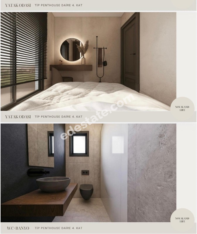 Mağusa Çanakkale'de % 30 Peşinatla SATILIK 3+1 DUBLEKS PENTHOUSE