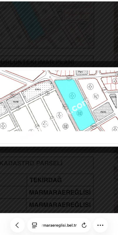 Marmara Ereğlisi İmarlı Arsa – Villa Yapımına Uygun