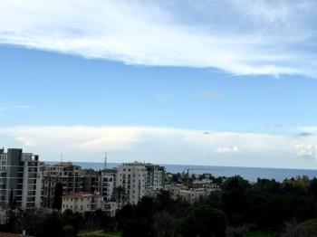 Kıbrıs Girne Merkez Kavanium Residence Türk Koçanlı Eşyalı Deniz Manzaralı 3+1 Satılık Daire