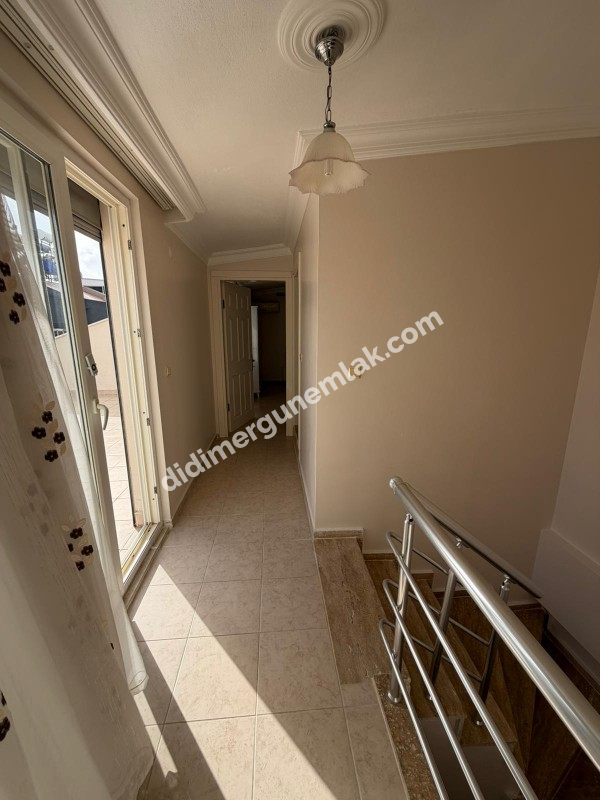 DİDİM ALTINKUM MAHALLESİNDE EŞYALI KATTA TEK DAİRE 3+1 SATILIK DUBLKEKS DAİRE