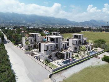 KKTC Girne Çatalköy'de Türk Malı Denize Yürüme Mesafesinde Satılık 4+1 Ultra Lüks Villalar