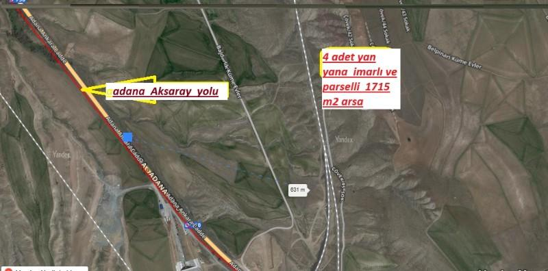 ULUKIŞLA  ALPAGUTTA 4  ADET YAN YANA  İMARLI 1715 M2  SATILIK ARSA 
