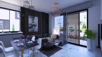 KKTC Girne Lapta'da Denize Yürüyüş Mesafesinde Site İçerisinde Satılık 1+1 Fırsat Penthouse Daireler