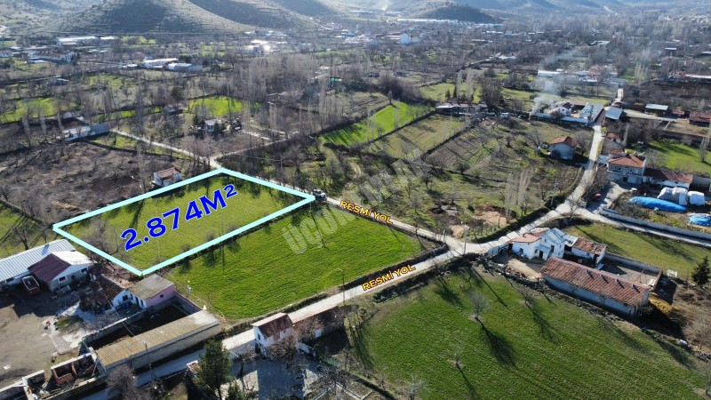 AFYON ÜÇOK EMLAKTAN ATAKÖY MAH . SATILIK 2.875M² BAĞ BAHÇE 