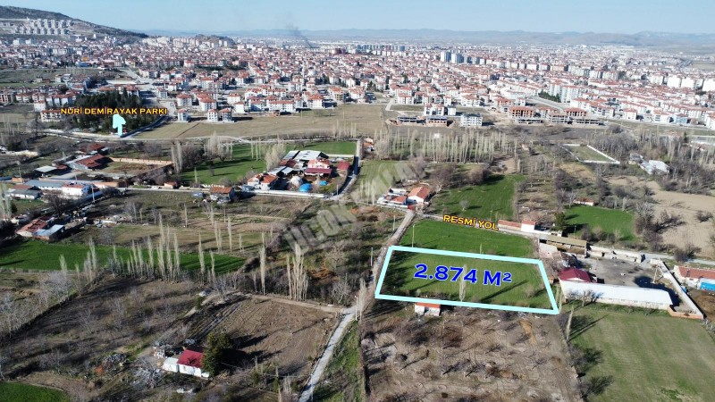 AFYON ÜÇOK EMLAKTAN ATAKÖY MAH . SATILIK 2.875M² BAĞ BAHÇE 