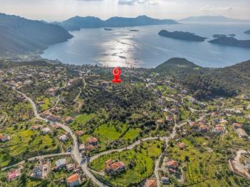 Marmaris Söğütte Deniz ve Cumhuriyet Manzaralı 3.914 m² Arazi