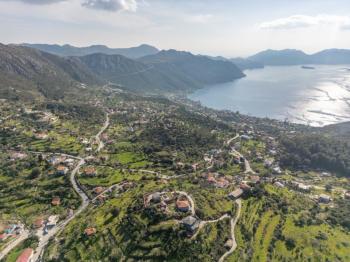 Marmaris Söğütte Deniz ve Cumhuriyet Manzaralı 3.914 m² Arazi