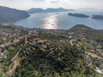 Marmaris Söğütte Deniz ve Cumhuriyet Manzaralı 3.914 m² Arazi