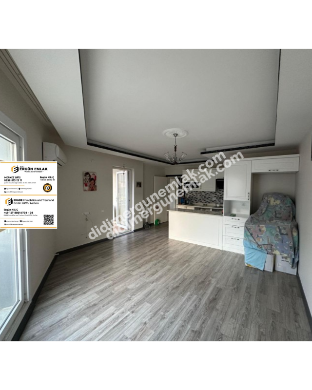 DİDİM EFELER MAHALLESİ' NDE DÜKKAN ÜSTÜ 1.KAT 3+1 SATILIK DAİRE