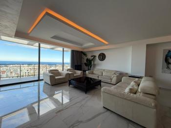 KKTC Girne Akacan Elegance Özel Ultra Lüks 6+2 Kiralık Penthouse Sinema Odalı Saunalı Yardımcı Evli