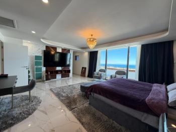 KKTC Girne Akacan Elegance Özel Ultra Lüks 6+2 Kiralık Penthouse Sinema Odalı Saunalı Yardımcı Evli
