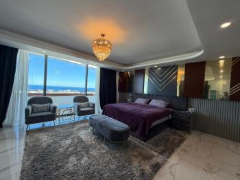 KKTC Girne Akacan Elegance Özel Ultra Lüks 6+2 Kiralık Penthouse Sinema Odalı Saunalı Yardımcı Evli