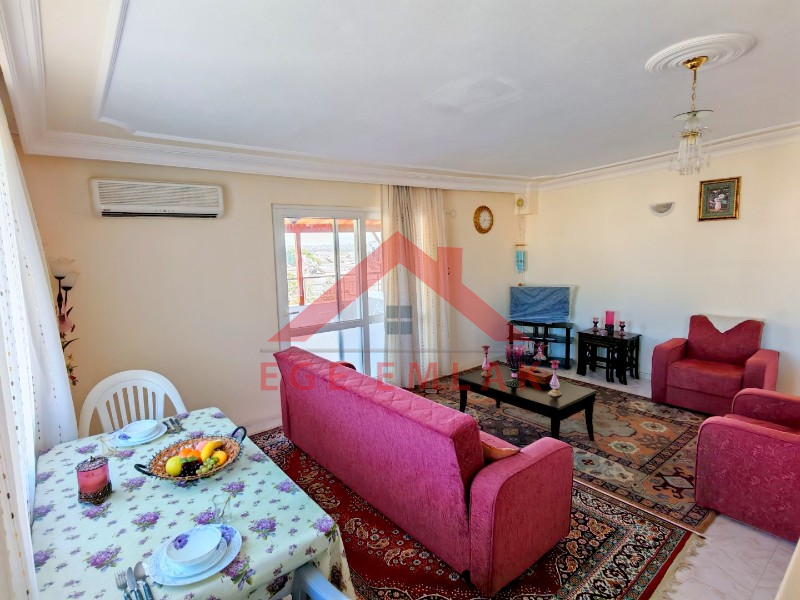 Didim Altınkum'da Satılık Daire - 4+1 Eşyalı Masrafsız Dubleks