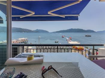 Marmaris Siteler Sahilde | Kendine Ait Plajlı Sitede | Deniz Manzaralı 1+1 Satılık Daire