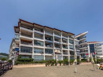 Marmaris Siteler Sahilde | Kendine Ait Plajlı Sitede | Deniz Manzaralı 1+1 Satılık Daire