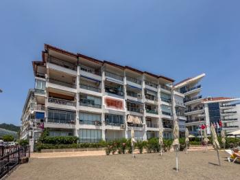 Marmaris Siteler Sahilde | Kendine Ait Plajlı Sitede | Deniz Manzaralı 1+1 Satılık Daire