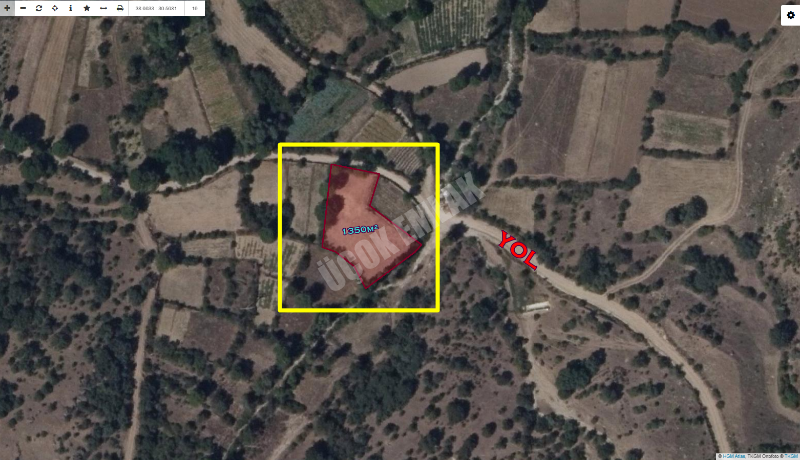 AFYON ÜÇOK EMLAKTAN SARIK TUZLA MEVKİNDE 1350M² SATILIK BAHÇE 