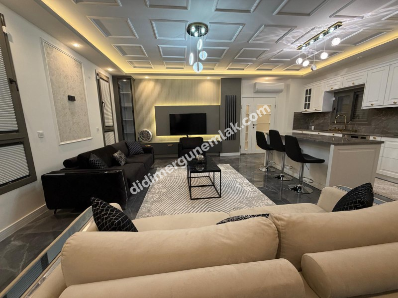 DİDİM HİSAR MAHALLESİNDE 300 m² ARSA İÇERİSİNDE TAM MÜSTAKİL, 4+1 AÇIK MUTFAK, LÜKS MİMARİ TASARIMA SAHİP, FULL LÜKS EŞYALI, KLİMALI, İSKANLI VE KAT MÜLKİYETLİ SATILIK VİLLA
