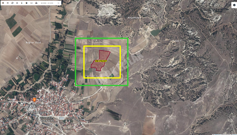 AFYON ÜÇOK EMLAKTAN İHSANİYE YAYLABAĞI KASABASINDA 28.792M² TARLA 