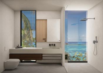 Kıbrıs Girne Esentepe'de Denize Sıfır Eşsiz Manzaralı Projede Satılık İki Katlı 3+1 Villalar