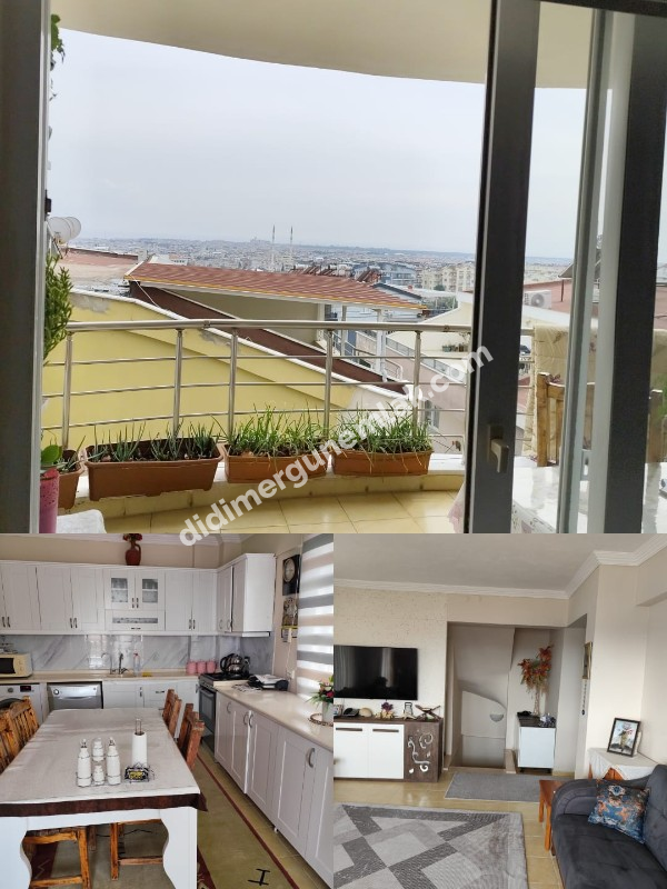  DİDİM HİSAR MAHALLESİ ESENTEPE CADDESİ’NDE  PANORAMİK DENİZ MANZARALI  AYRI MUTFAKLI 3+1 DUBLEKS SATILIK DAİRE!