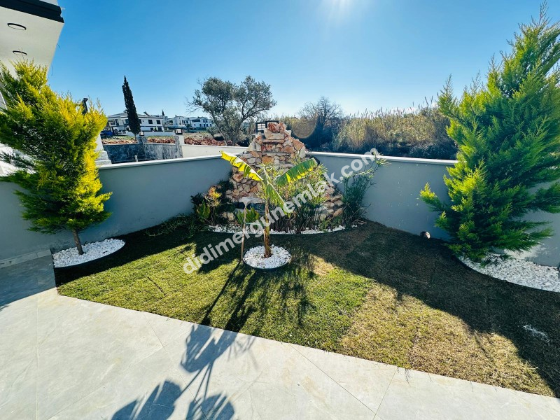DİDİM HİSAR MAHALLESİ’NDE 3+1 • 140m² NET • 3 BANYO • TERASLI & PERGULELİ • İSKANLI SATILIK MODERN VİLLA! 