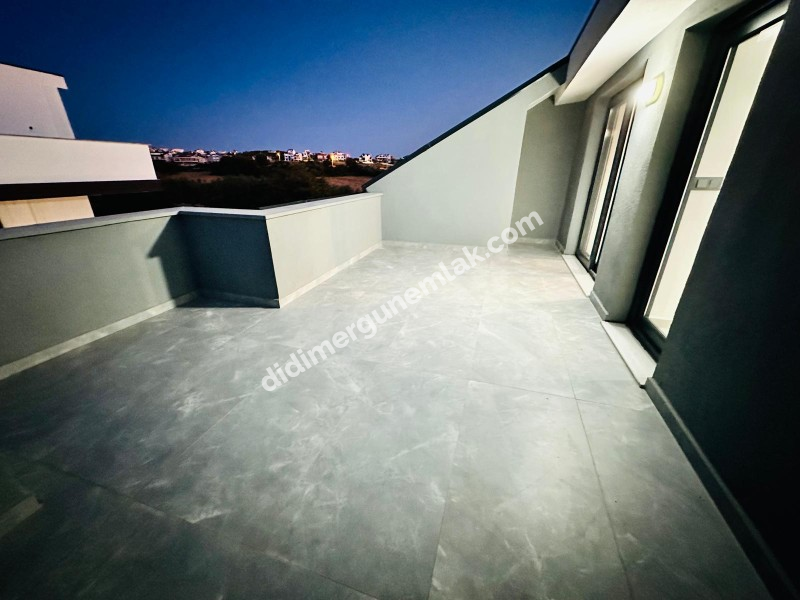 DİDİM HİSAR MAHALLESİ’NDE 3+1 • 140m² NET • 3 BANYO • TERASLI & PERGULELİ • İSKANLI SATILIK MODERN VİLLA! 
