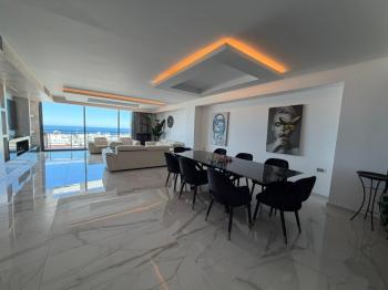 KKTC Girne Akacan Elegance Özel Ultra Lüks 3+1 Kiralık Penthouse Sinema Odalı Saunalı