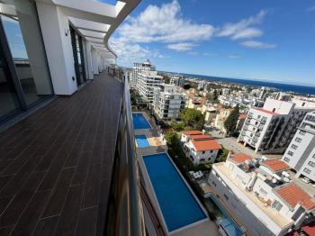 KKTC Girne Akacan Elegance Özel Ultra Lüks 3+1 Kiralık Penthouse Sinema Odalı Saunalı
