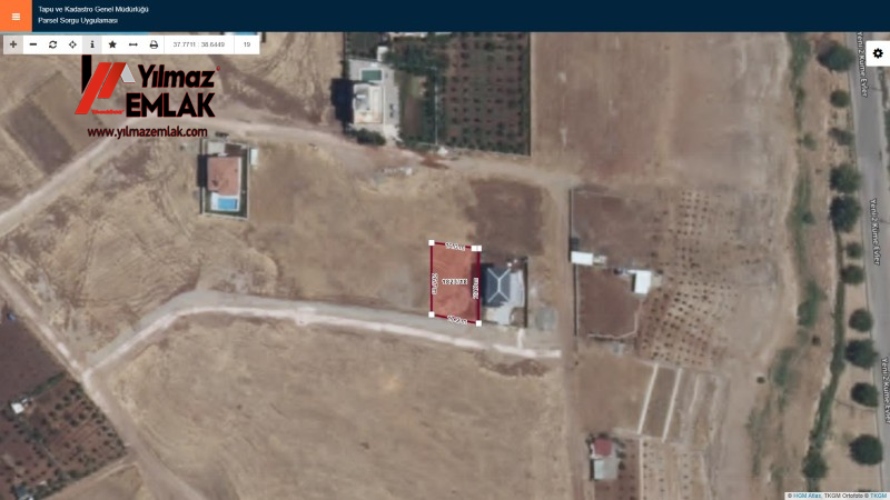 FIRAT MAH. VİLLALAR BÖLGESİNDE 4.KAT İMARLI SATILIK GÜNEY CEPHELİ 481m² ARSA