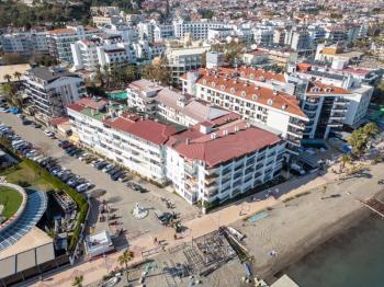 Marmaris Siteler Sahilde | Kendine Ait Plajlı Sitede | Deniz Manzaralı 1+1 Satılık Daire