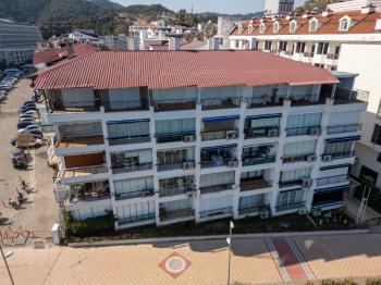 Marmaris Siteler Sahilde | Kendine Ait Plajlı Sitede | Deniz Manzaralı 1+1 Satılık Daire